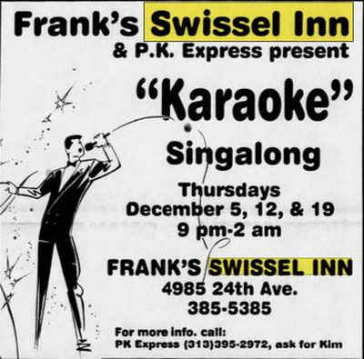 Swissel Inn - Dec 1991 Ad